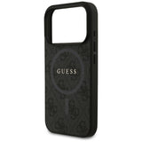 Husa de protectie Guess 4G Ring Classic Logo MagSafe (GUHMP17LG4GFRK) compatibil cu iPhone 17 Pro, Negru
