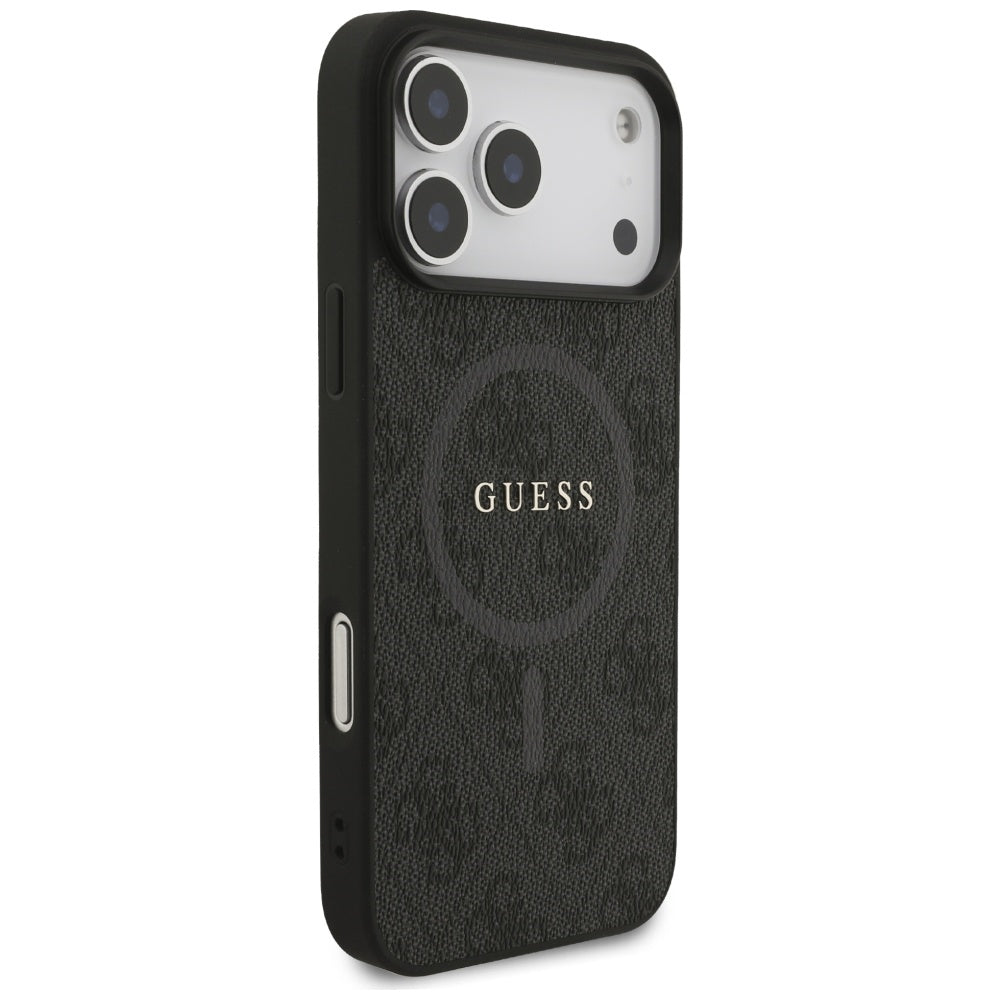Husa de protectie Guess 4G Ring Classic Logo MagSafe (GUHMP17XG4GFRK) compatibil cu iPhone 17 Pro Max, Negru