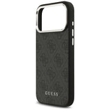 Husa de protectie Guess Hardcase 4G Classic Logo MagSafe (GUHMP17XP4GSSMCK) compatibil cu iPhone 17 Pro Max, Negru