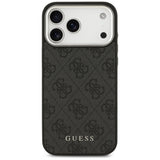 Husa de protectie Guess Hardcase 4G Classic Logo MagSafe (GUHMP17XP4GSSMCK) compatibil cu iPhone 17 Pro Max, Negru