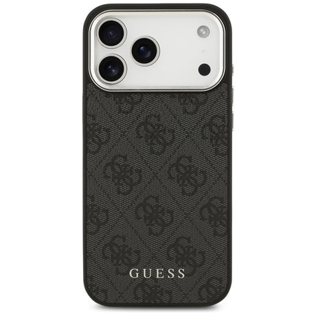Husa de protectie Guess Hardcase 4G Classic Logo MagSafe (GUHMP17XP4GSSMCK) compatibil cu iPhone 17 Pro Max, Negru