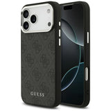 Husa de protectie Guess Hardcase 4G Classic Logo MagSafe (GUHMP17XP4GSSMCK) compatibil cu iPhone 17 Pro Max, Negru