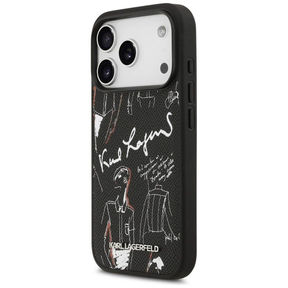 Husa de protectie Karl Lagerfeld compatibil cu iPhone 17 Pro, Negru