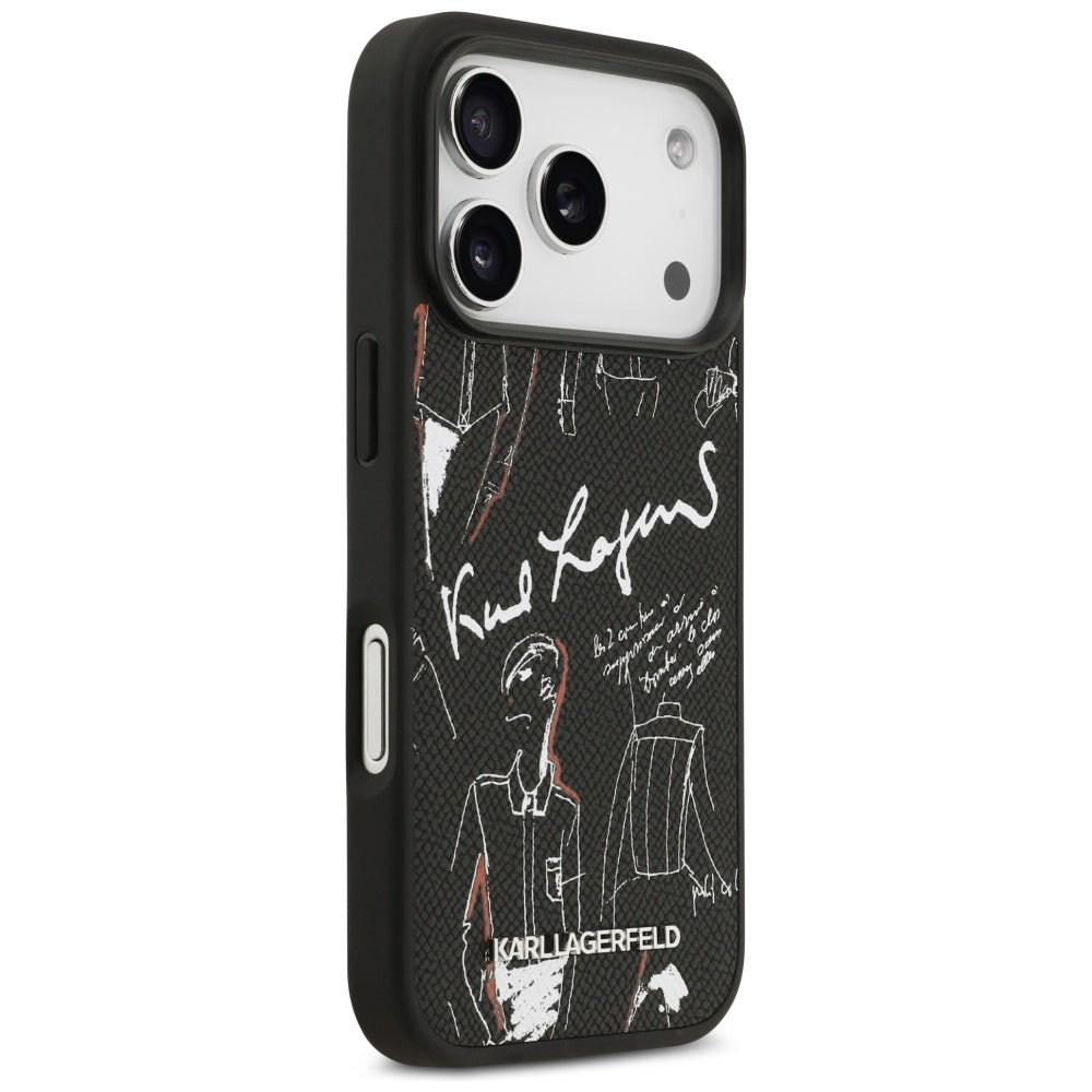 Husa de protectie Karl Lagerfeld compatibil cu iPhone 17 Pro, Negru