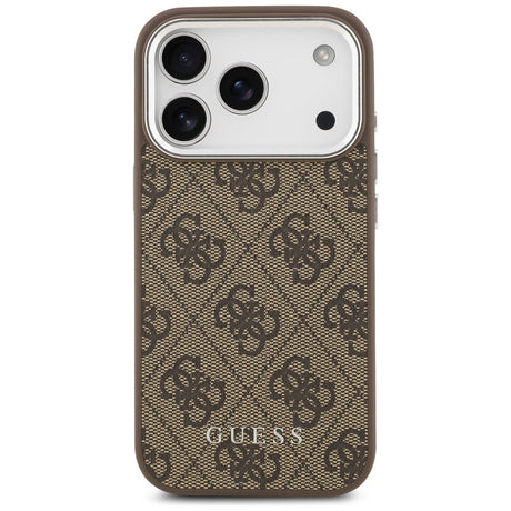 Husa de protectie Guess Hardcase 4G Classic Logo MagSafe (GUHMP17LP4GSSMCW) compatibil cu iPhone 17 Pro, Maro