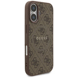 Husa de protectie Guess 4G Ring Classic Logo MagSafe (GUHMP17SG4GFRW) compatibil cu iPhone 17, Maro