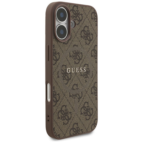 Husa de protectie Guess 4G Ring Classic Logo MagSafe (GUHMP17SG4GFRW) compatibil cu iPhone 17, Maro