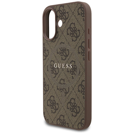 Husa de protectie Guess 4G Ring Classic Logo MagSafe (GUHMP17SG4GFRW) compatibil cu iPhone 17, Maro
