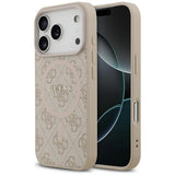 Husa de protectie Guess 4G Ring Classic Logo MagSafe (GUHMP17LG4GFRP) compatibil cu iPhone 17 Pro, Roz