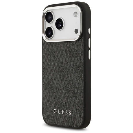 Husa de protectie Guess Hardcase 4G Classic Logo MagSafe (GUHMP17LP4GSSMCK) compatibil cu iPhone 17 Pro, Negru