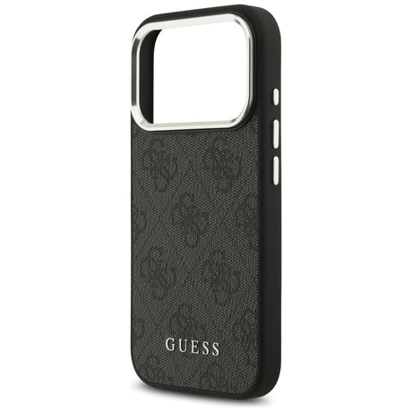 Husa de protectie Guess Hardcase 4G Classic Logo MagSafe (GUHMP17LP4GSSMCK) compatibil cu iPhone 17 Pro, Negru