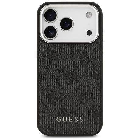 Husa de protectie Guess Hardcase 4G Classic Logo MagSafe (GUHMP17LP4GSSMCK) compatibil cu iPhone 17 Pro, Negru