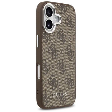 Husa de protectie Guess Hardcase 4G Classic Logo MagSafe (GUHMP17SP4GSSMCW) compatibil cu iPhone 17, Maro