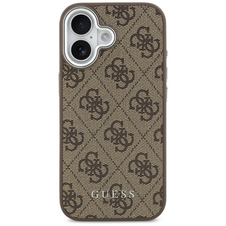 Husa de protectie Guess Hardcase 4G Classic Logo MagSafe (GUHMP17SP4GSSMCW) compatibil cu iPhone 17, Maro