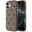 Husa de protectie Guess Hardcase 4G Classic Logo MagSafe (GUHMP17SP4GSSMCW) compatibil cu iPhone 17, Maro