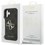 Husa de protectie Guess Hardcase 4G Big Logo (GUHCP17S4GMGGR) compatibil cu iPhone 17, Negru