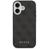 Husa de protectie Guess Hardcase 4G Classic Logo MagSafe (GUHMP17SP4GSSMCK) compatibil cu iPhone 17, Negru