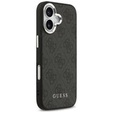 Husa de protectie Guess Hardcase 4G Classic Logo MagSafe (GUHMP17SP4GSSMCK) compatibil cu iPhone 17, Negru