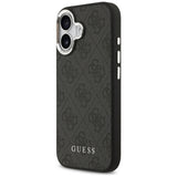 Husa de protectie Guess Hardcase 4G Classic Logo MagSafe (GUHMP17SP4GSSMCK) compatibil cu iPhone 17, Negru