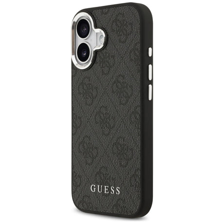 Husa de protectie Guess Hardcase 4G Classic Logo MagSafe (GUHMP17SP4GSSMCK) compatibil cu iPhone 17, Negru
