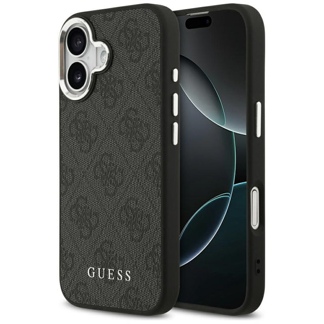 Husa de protectie Guess Hardcase 4G Classic Logo MagSafe (GUHMP17SP4GSSMCK) compatibil cu iPhone 17, Negru