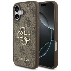 Husa de protectie Guess Hardcase 4G Big Logo (GUHCP17S4GMGBR) compatibil cu iPhone 17, Maro
