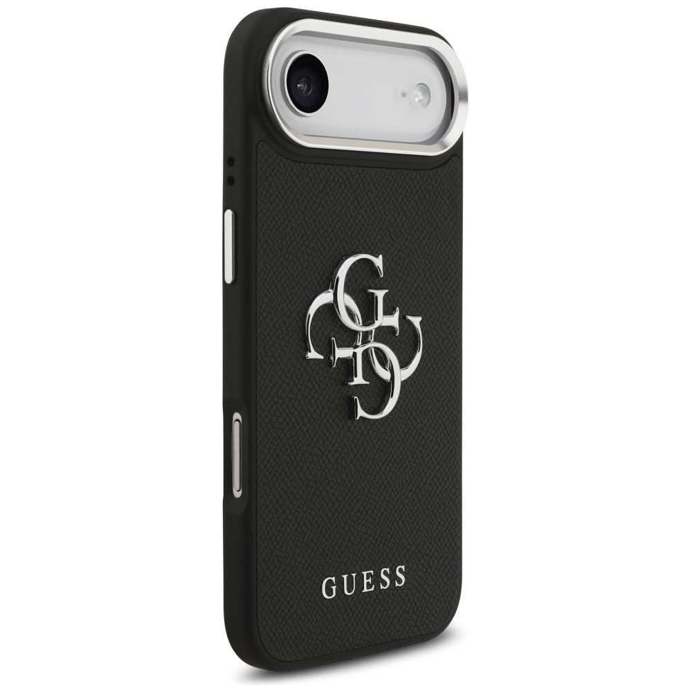 Husa de protectie Guess Hardcase 4G Grained Big and Classic Logo (GUHCP17MPG4SMCEK) compatibil cu iPhone 17 Air, Negru
