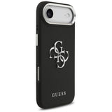 Husa de protectie Guess Hardcase 4G Grained Big and Classic Logo (GUHCP17MPG4SMCEK) compatibil cu iPhone 17 Air, Negru