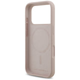 Husa de protectie Karl Lagerfeld Silicone Ring MagSafe (KLHMP17LSCMKCRHP) compatibil cu iPhone 17 Pro, Roz Karl&Choupette