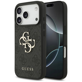 Husa de protectie Guess Hardcase 4G Big Logo (GUHCP17X4GMGGR) compatibil cu iPhone 17 Pro Max, Negru