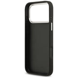 Husa de protectie Guess Hardcase 4G Grained Big and Classic Logo (GUHCP17LPG4SMCEK) compatibil cu iPhone 17 Pro, Negru