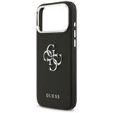 Husa de protectie Guess Hardcase 4G Grained Big and Classic Logo (GUHCP17LPG4SMCEK) compatibil cu iPhone 17 Pro, Negru