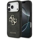 Husa de protectie Guess Hardcase 4G Big Logo (GUHCP17L4GMGGR) compatibil cu iPhone 17 Pro, Negru