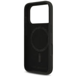 Husa de protectie Karl Lagerfeld Silicone Ring MagSafe (KLHMP17LSCMKCRHK) compatibil cu iPhone 17 Pro, Negru Karl&Choupette