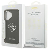 Husa de protectie Guess Hardcase 4G Grained Big and Classic Logo (GUHCP17SPG4SMCEK) compatibil cu iPhone 17, Negru