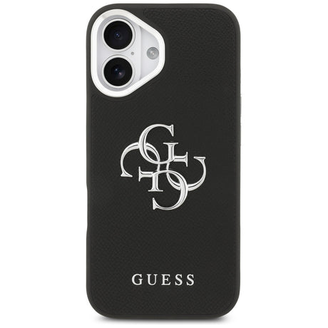 Husa de protectie Guess Hardcase 4G Grained Big and Classic Logo (GUHCP17SPG4SMCEK) compatibil cu iPhone 17, Negru