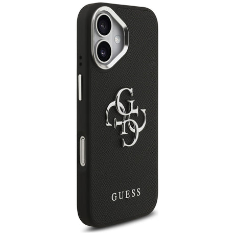 Husa de protectie Guess Hardcase 4G Grained Big and Classic Logo (GUHCP17SPG4SMCEK) compatibil cu iPhone 17, Negru