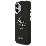 Husa de protectie Guess Hardcase 4G Grained Big and Classic Logo (GUHCP17SPG4SMCEK) compatibil cu iPhone 17, Negru
