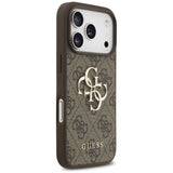 Husa de protectie Guess Hardcase 4G Big Logo (GUHCP17L4GMGBR) compatibil cu iPhone 17 Pro, Maro