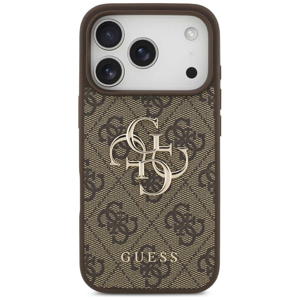 Husa de protectie Guess Hardcase 4G Big Logo (GUHCP17L4GMGBR) compatibil cu iPhone 17 Pro, Maro