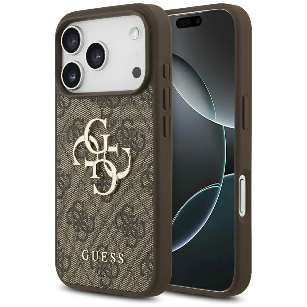 Husa de protectie Guess Hardcase 4G Big Logo (GUHCP17L4GMGBR) compatibil cu iPhone 17 Pro, Maro