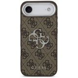 Husa de protectie Guess Hardcase Big 4G Logo Classic Logo (GUHCP17MP4G4SMCW) compatibil cu iPhone 17 Air, Maro