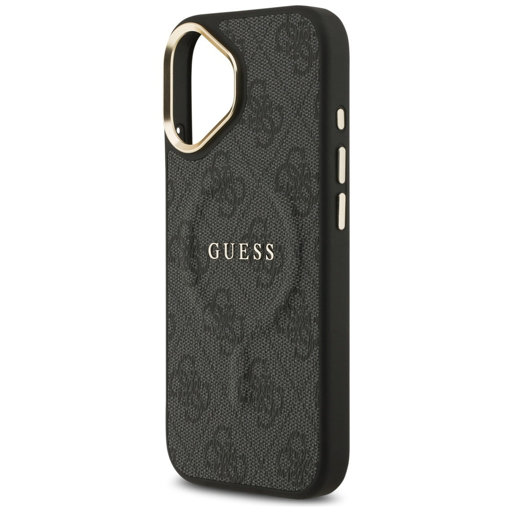 Husa de protectie Guess Hardcase 4G Classic MagSafe (GUHMP17SP4MSEGCK) compatibil cu iPhone 17, Negru