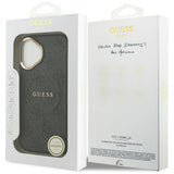 Husa de protectie Guess Hardcase 4G Classic MagSafe (GUHMP17SP4MSEGCK) compatibil cu iPhone 17, Negru