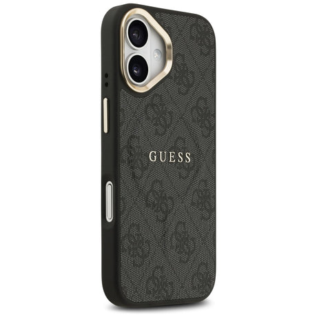 Husa de protectie Guess Hardcase 4G Classic MagSafe (GUHMP17SP4MSEGCK) compatibil cu iPhone 17, Negru