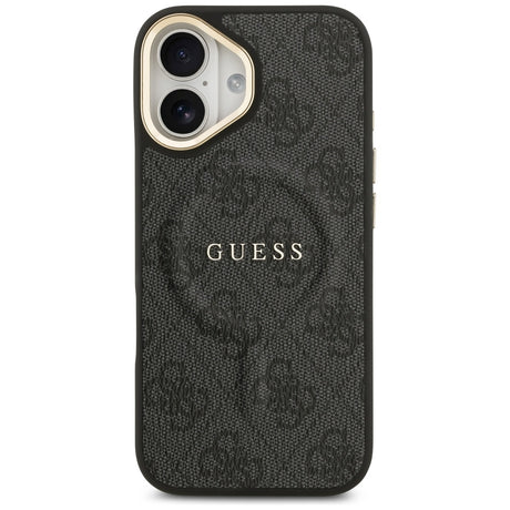 Husa de protectie Guess Hardcase 4G Classic MagSafe (GUHMP17SP4MSEGCK) compatibil cu iPhone 17, Negru