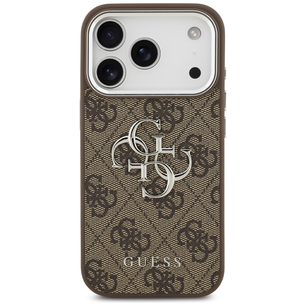 Husa de protectie Guess Hardcase Big 4G Logo Classic Logo (GUHCP17LP4G4SMCW) compatibil cu iPhone 17 Pro, Maro
