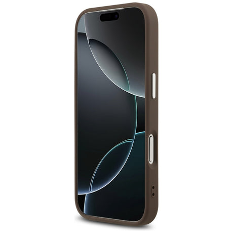Husa de protectie Guess Hardcase Big 4G Logo Classic Logo (GUHCP17LP4G4SMCW) compatibil cu iPhone 17 Pro, Maro