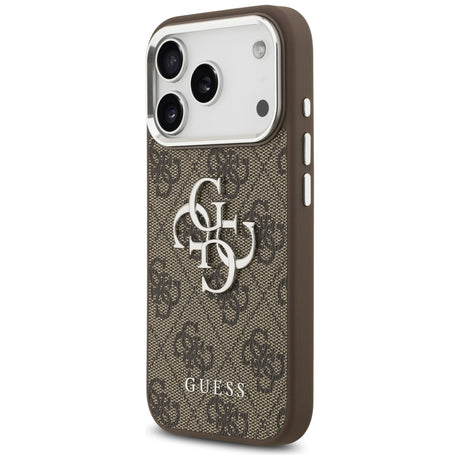 Husa de protectie Guess Hardcase Big 4G Logo Classic Logo (GUHCP17LP4G4SMCW) compatibil cu iPhone 17 Pro, Maro