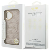 Husa de protectie Guess Hardcase 4G Classic MagSafe (GUHMP17SP4MSEGCP) compatibil cu iPhone 17, Roz